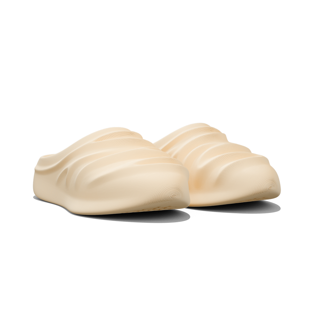 creased clogs - oat