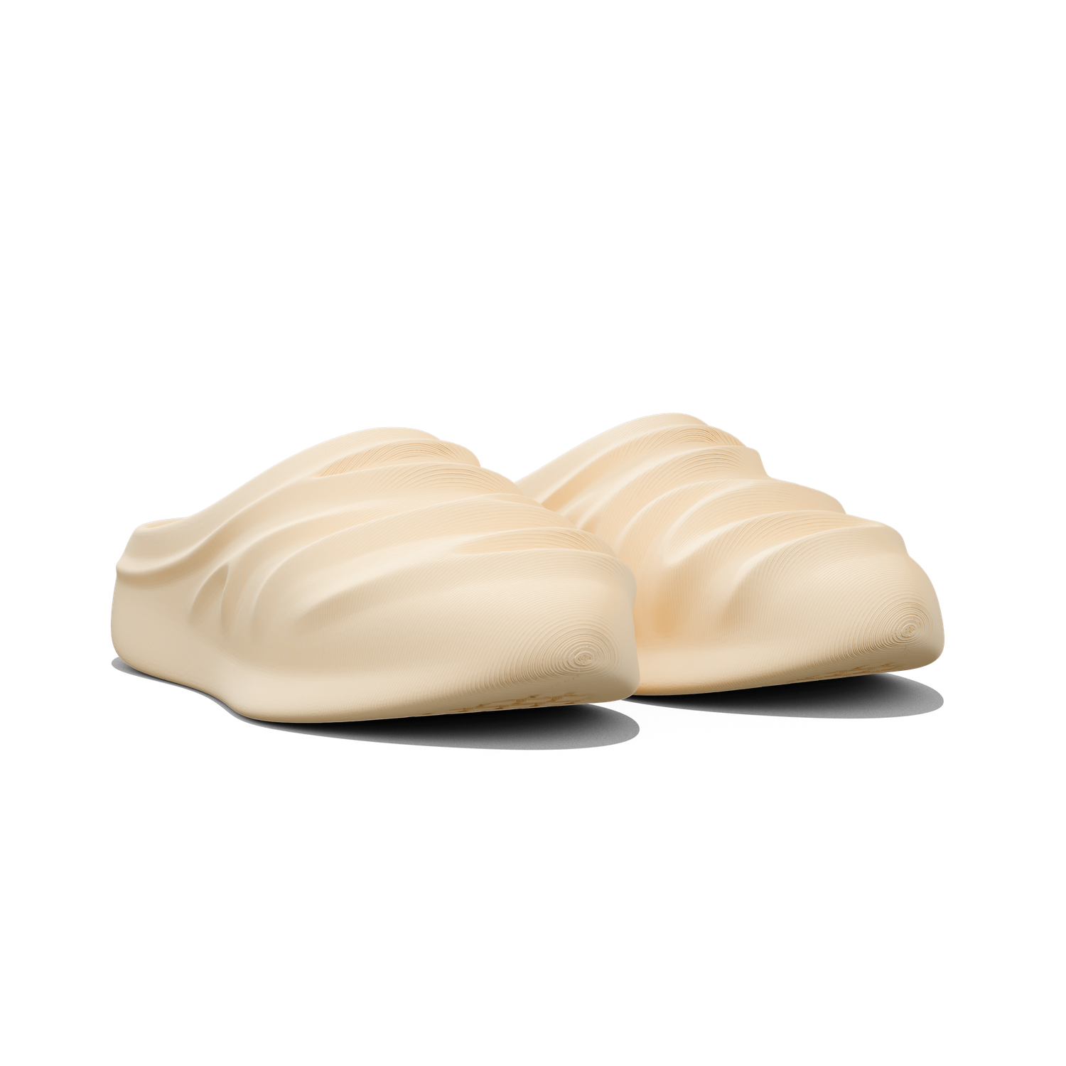 creased clogs - oat