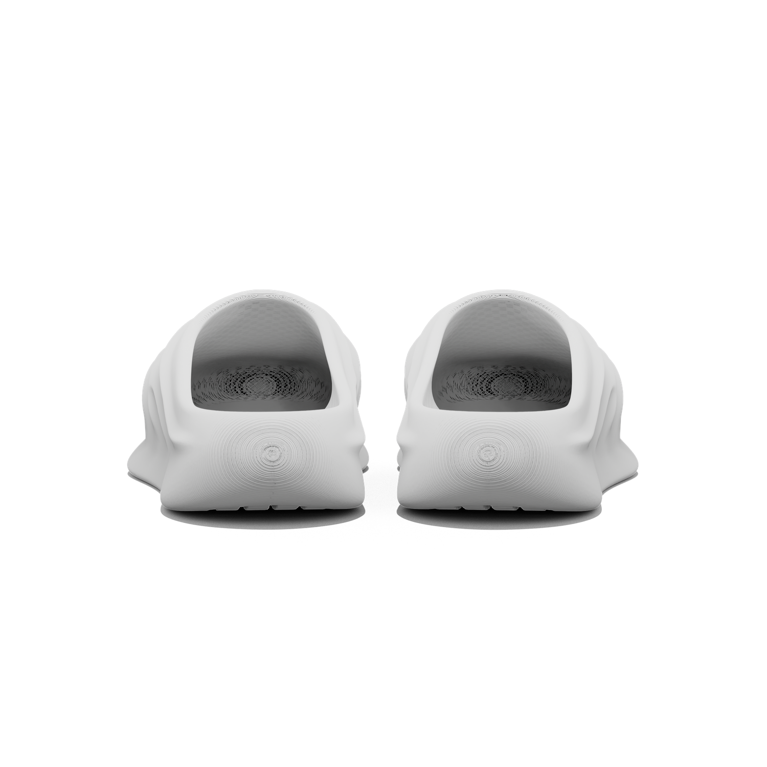 creased clogs - stone