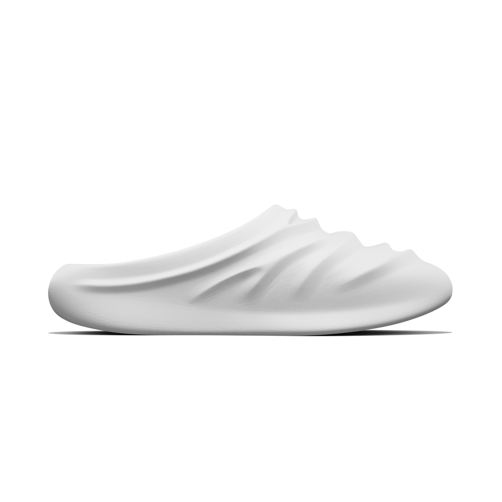 creased clogs - stone