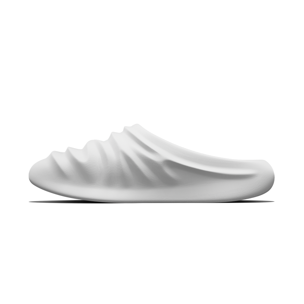 creased clogs - stone
