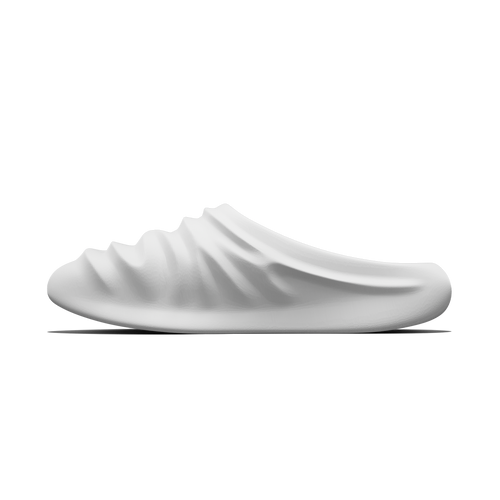 creased clogs - stone