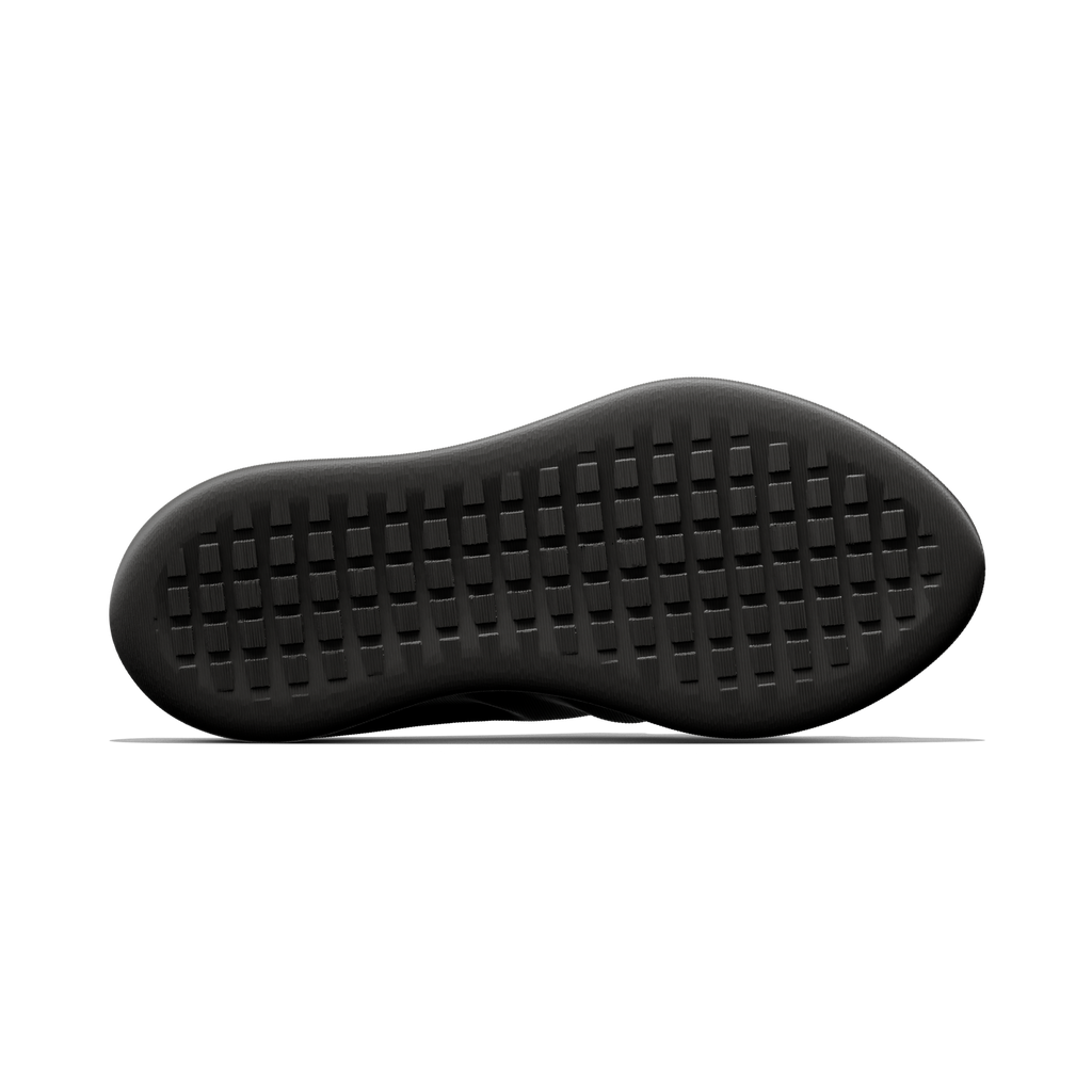 creased clogs - black