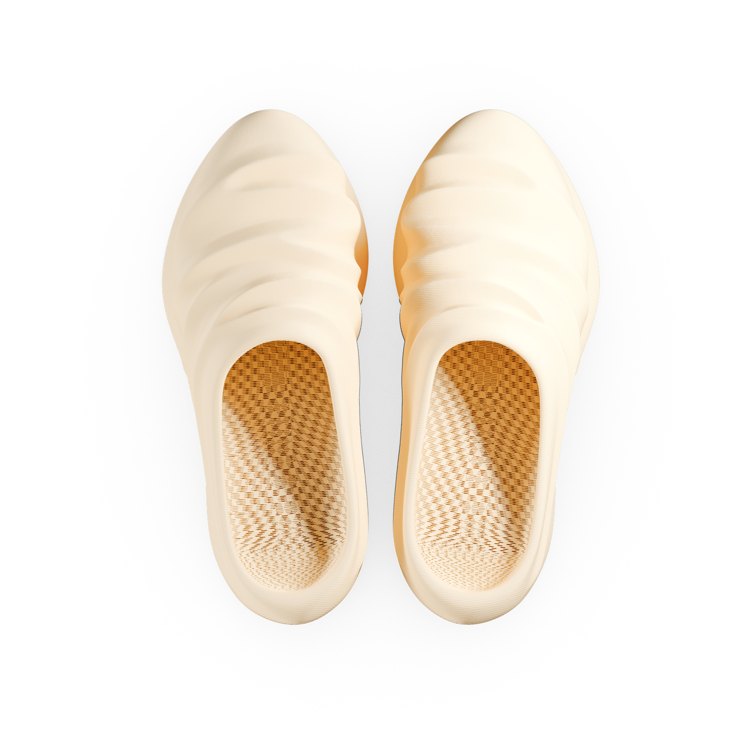 creased clogs - oat