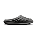 creased clogs - black